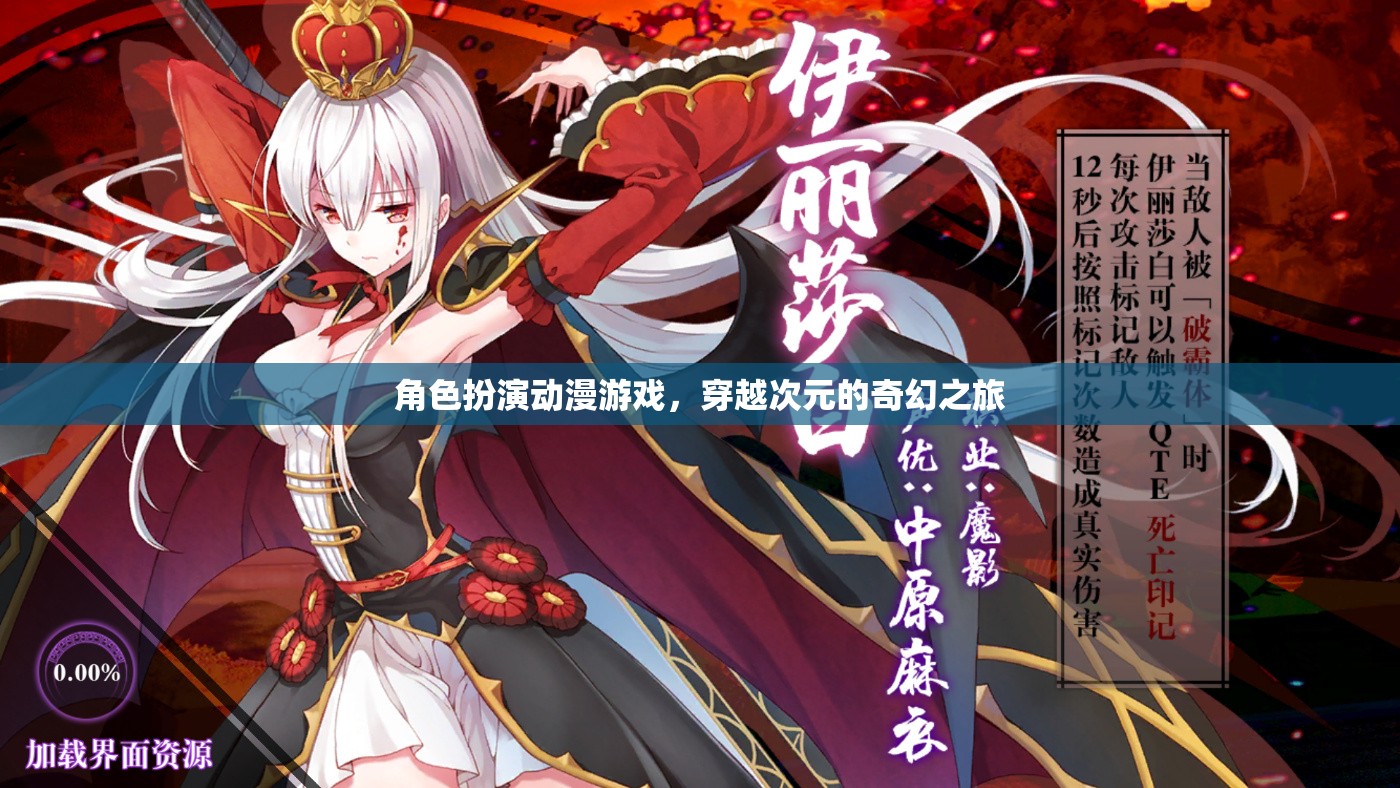 次元穿越，角色扮演動漫游戲奇幻之旅
