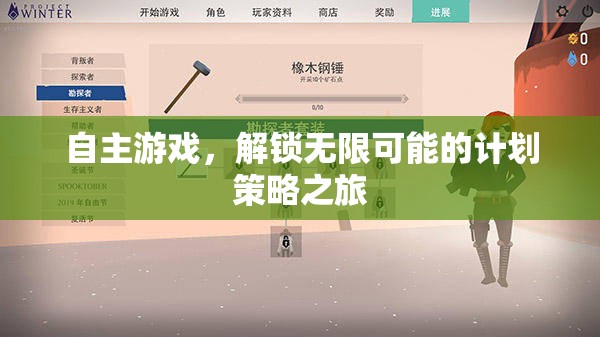 自主游戲，解鎖無限可能的計(jì)劃策略之旅