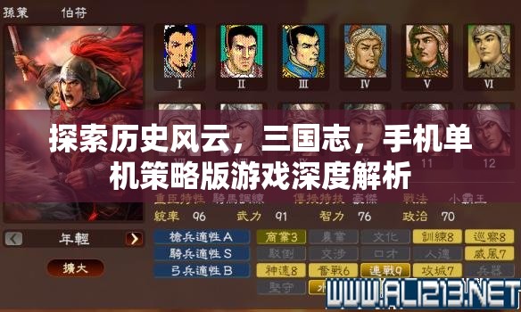三國志手機(jī)單機(jī)策略版，歷史風(fēng)云的深度解析