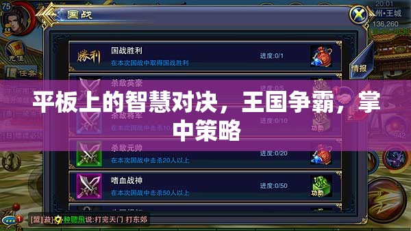 掌中智慧對決，平板上的王國爭霸策略戰(zhàn)