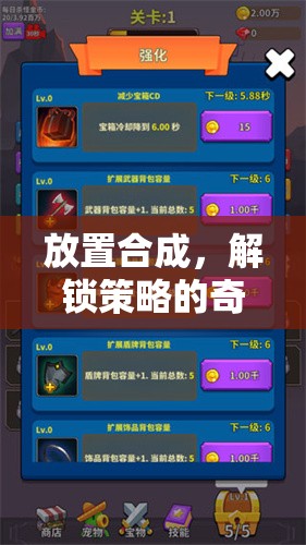 解鎖策略的奇妙之旅，探索放置合成的無限可能