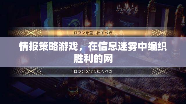 信息迷霧中的勝利之網(wǎng)，情報策略游戲的制勝之道  第2張