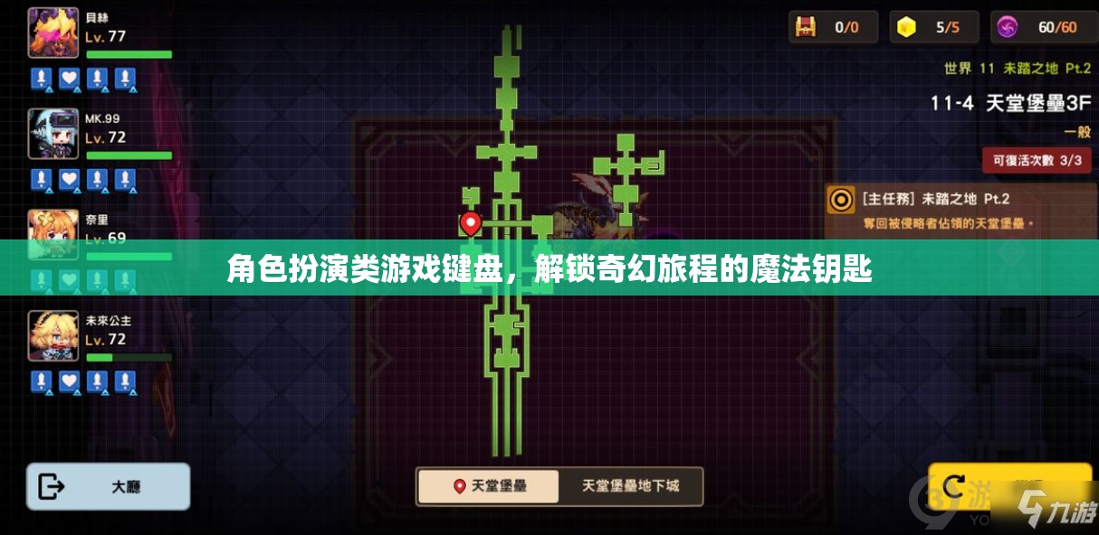 解鎖奇幻旅程，角色扮演類游戲鍵盤的魔法鑰匙