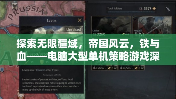 鐵與血，帝國風云——電腦大型單機策略游戲的深度探索與解析