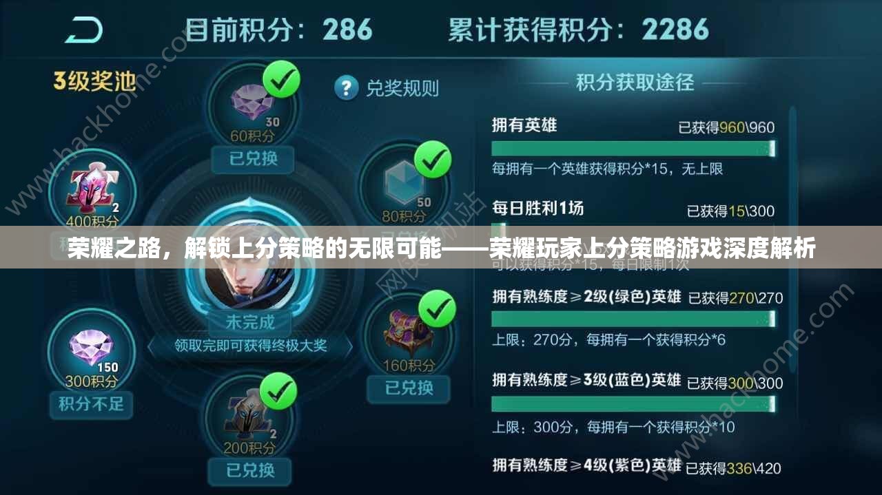 榮耀之路，解鎖上分策略的無限可能——榮耀玩家上分策略游戲深度解析