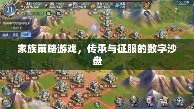 數(shù)字沙盤，家族策略游戲的傳承與征服