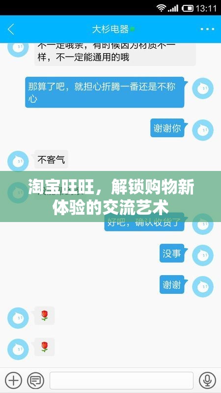 解鎖購物新體驗，淘寶旺旺的交流藝術(shù)