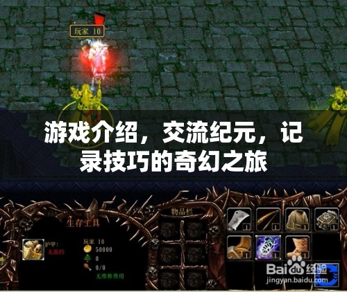 奇幻紀(jì)元，游戲交流與技巧記錄的奇妙之旅