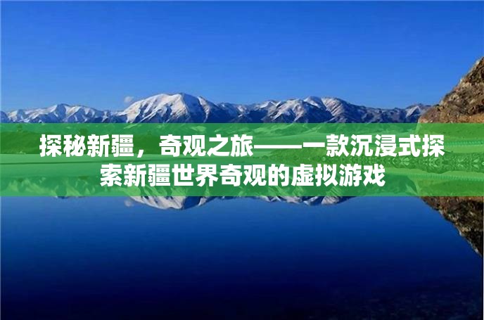奇境之旅，探秘新疆的虛擬游戲
