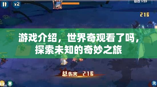 探索未知的奇妙之旅，揭秘世界奇觀游戲