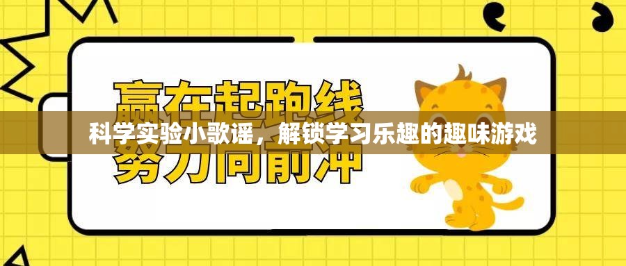 科學(xué)實驗小歌謠，解鎖學(xué)習(xí)樂趣的趣味游戲