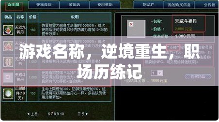 逆境重生，職場(chǎng)歷練記