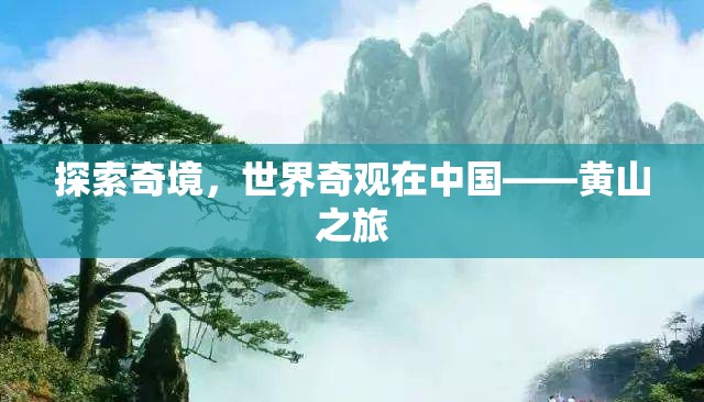 探索中國奇境，黃山之旅