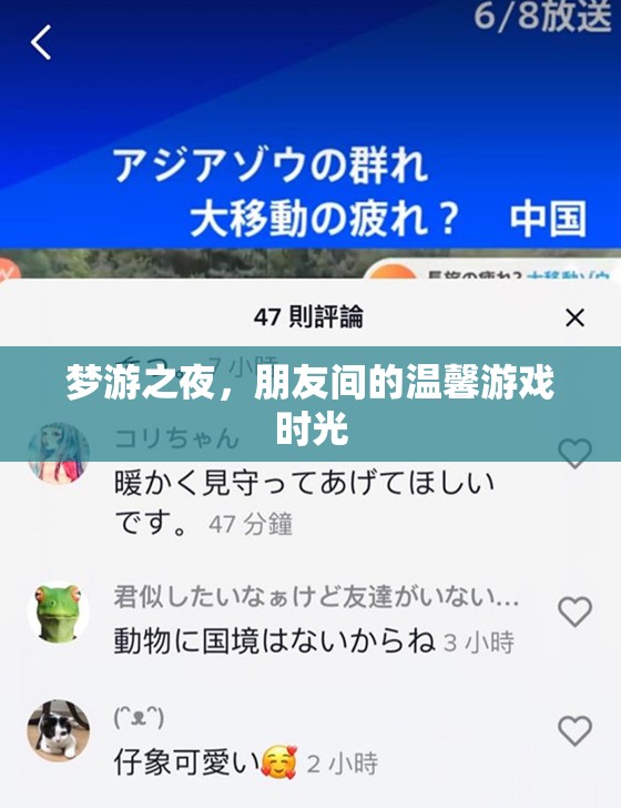 夢(mèng)游之夜，朋友間的溫馨游戲時(shí)光