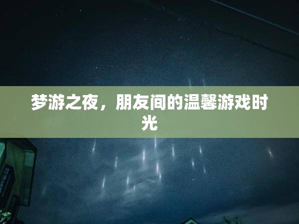 夢(mèng)游之夜，朋友間的溫馨游戲時(shí)光