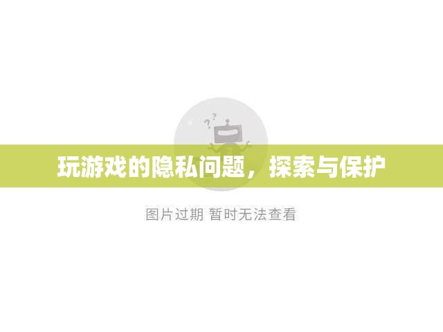 探索與保護，游戲中的隱私問題