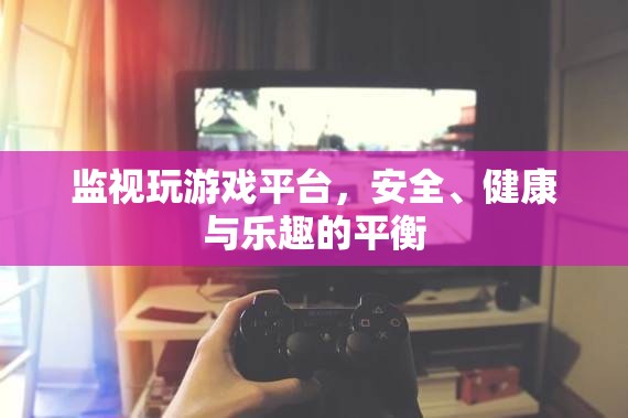 平衡游戲，安全、健康與樂趣的監(jiān)視策略