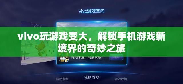 vivo游戲體驗升級，解鎖手機游戲新境界的奇妙之旅