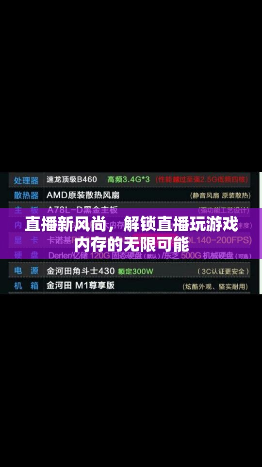解鎖直播游戲新紀(jì)元，探索直播內(nèi)存的無(wú)限可能