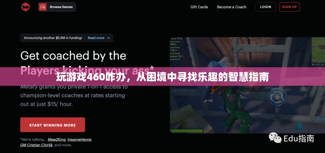 從困境中尋找樂趣，460游戲玩家的智慧指南