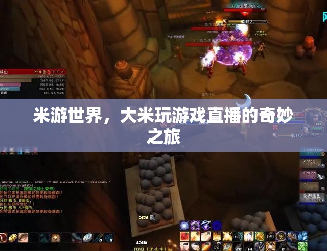 米游世界，大米的游戲直播奇妙探險(xiǎn)