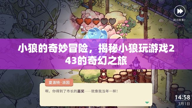 小狼的奇幻游戲之旅，揭秘小狼243的奇妙冒險