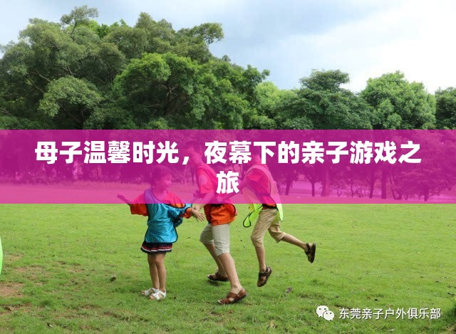 夜幕下的溫馨親子時光，母子共度的游戲之旅