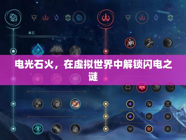 解鎖虛擬世界的閃電之謎，電光石火