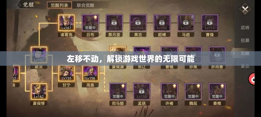 左移不動，解鎖游戲世界的無限可能