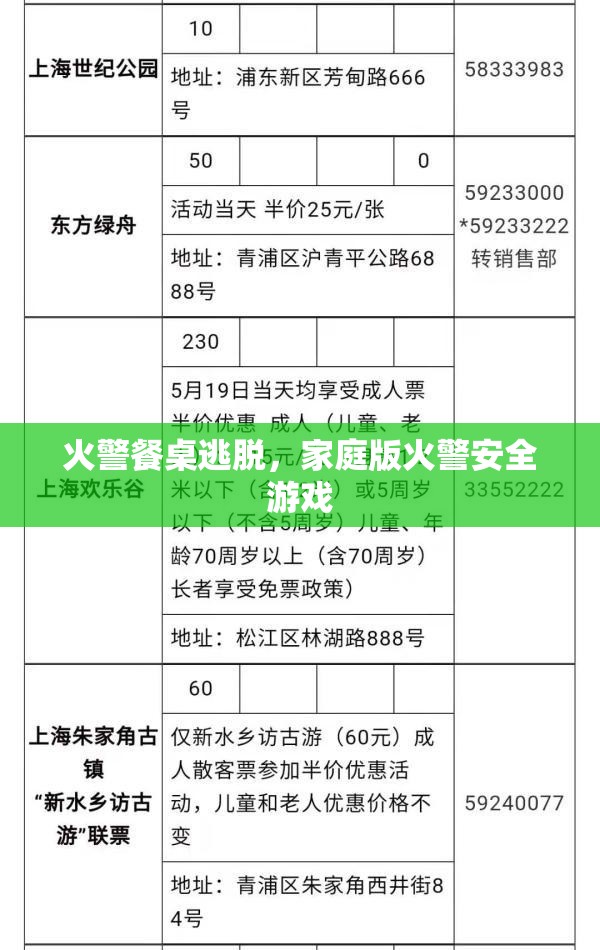 家庭版火警安全游戲，餐桌逃脫挑戰(zhàn)