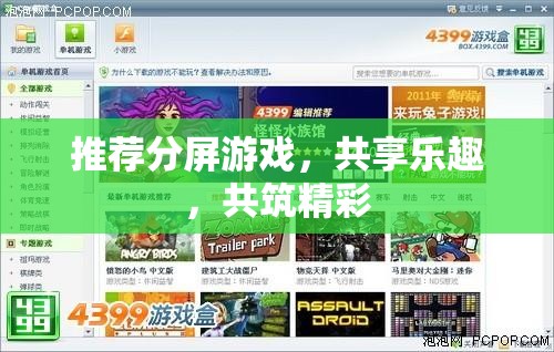 共享分屏游戲，共筑精彩，共享樂趣