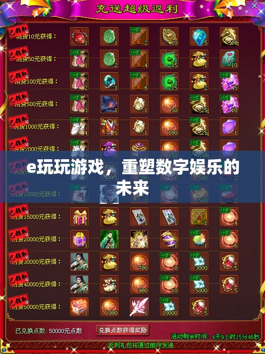 重塑數(shù)字娛樂(lè)未來(lái)，e玩玩游戲的探索與實(shí)踐