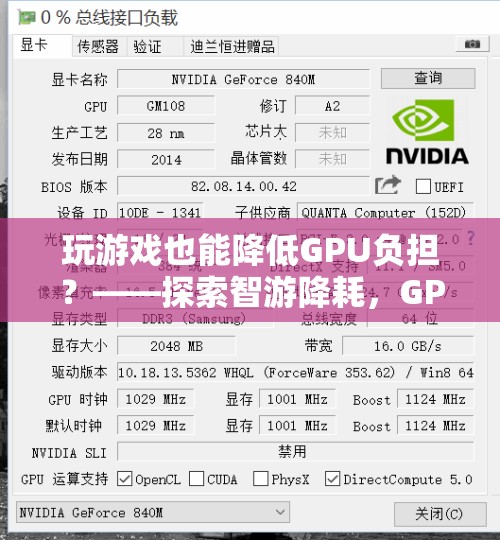 智游降耗，探索GPU優(yōu)化版游戲的奇妙之旅，輕松降低GPU負(fù)擔(dān)