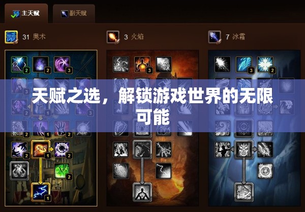 解鎖游戲世界的無限可能，天賦之選