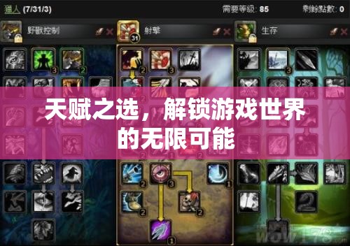 解鎖游戲世界的無限可能，天賦之選