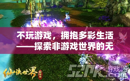 不沉溺游戲，擁抱多彩生活，探索非游戲世界的無限可能