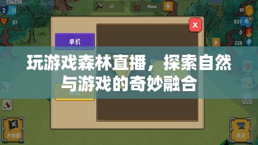 森林直播，探索自然與游戲的奇妙融合之旅