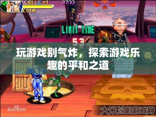探索游戲樂趣的平和之道，避免游戲中的情緒失控