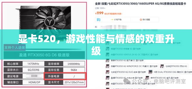 520顯卡，游戲性能與情感體驗(yàn)的雙重升級(jí)
