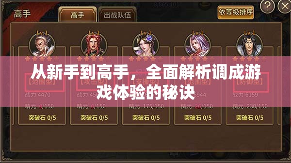 從新手到高手，全面解析提升游戲體驗(yàn)的秘訣