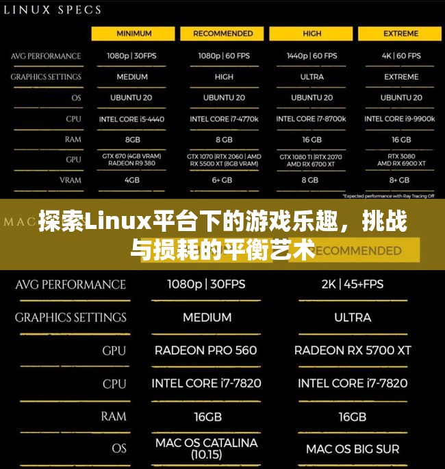 Linux平臺(tái)下的游戲探索，挑戰(zhàn)與損耗的平衡藝術(shù)