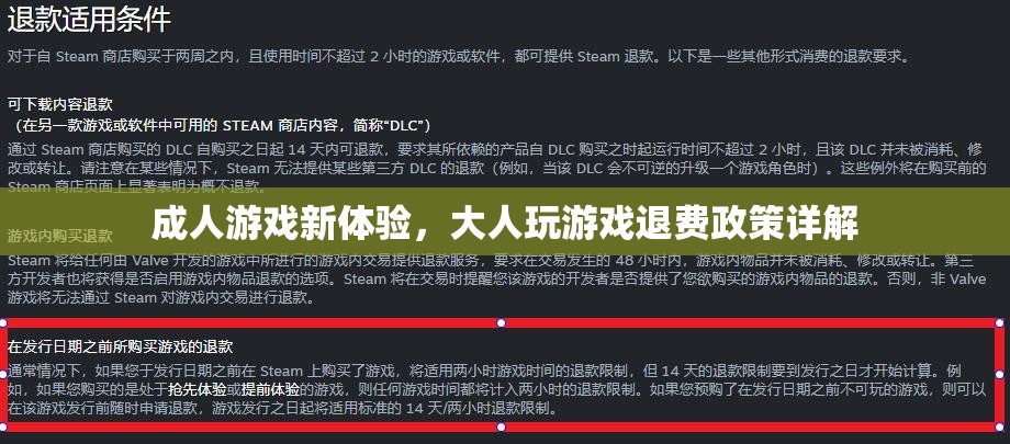 成人游戲新體驗(yàn)，大人玩游戲退費(fèi)政策全面解析