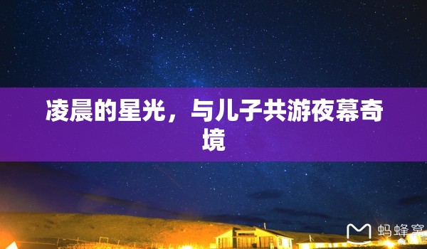 父子夜游奇境，共賞凌晨星光下的神秘之旅
