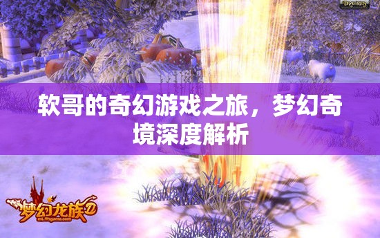 軟哥的奇幻游戲之旅，深度解析夢幻奇境的奧秘