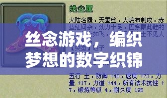 絲念游戲，編織夢(mèng)想的數(shù)字織錦