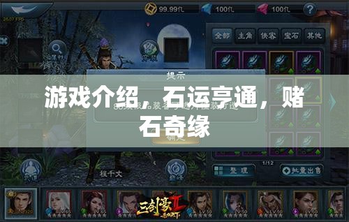 石運(yùn)亨通，探索賭石世界的奇妙之旅