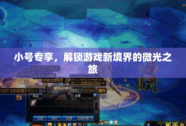 微光之旅，解鎖游戲新境界的小號專享之旅