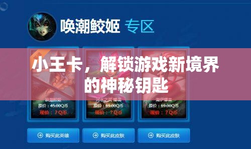 小王卡，解鎖游戲新境界的神秘鑰匙