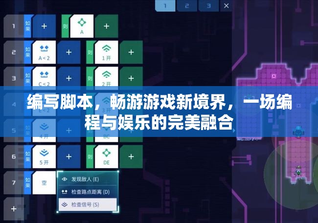 編程與娛樂的完美融合，編寫腳本，暢游游戲新境界