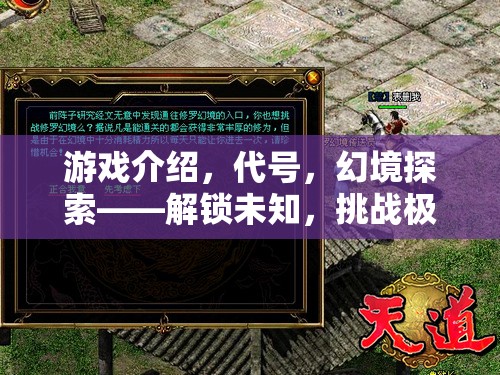 解鎖未知，挑戰(zhàn)極限，代號幻境的冒險(xiǎn)之旅